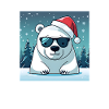 Christmas Polar Bear