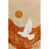 Boho Dove Wall Art, Digital Download, Modern