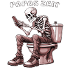 SKELETON TOILET DAD TIME