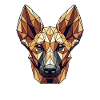 Geometric Art Pharaoh Hound