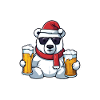 Christmas Polar Bear
