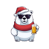 Christmas Polar Bear Beer