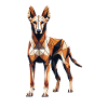 Geometric Art Pharaoh Hound