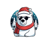 Christmas Polar Bear