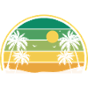 Retro Summer Sunset