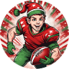 Christmas Elf American Football