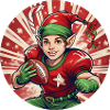 Christmas Elf American Football