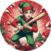 Baseball elfe de Noël