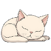 Schlafende süße Katze