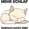 Schlafende süße Katze