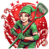 Christmas Elf Lacrosse