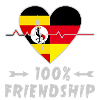 Uganda and Germany 100% friendship
