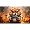 Cute grumpy grouchy animals - hamster