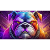 Cute grumpy grouchy animals - bulldog