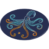 Ilustración estilizada de pulpo mediterráneo