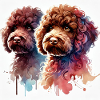 Lagotto Romagnolo aquarelle