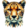 Polygonaler Gepard