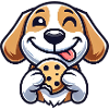 Beagle Dog Dessert Cookie Candy