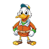 Shoveler Mignon Personnage De Dessin Animé Kawaii Clipart