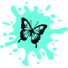 Schmetterling Farbklecks
