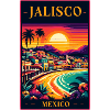 Jalisco Mexico sunset design