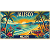 Jalisco Mexico beach palm design
