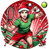 Tennis elfe de Noël