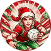 Christmas Elf volleyball