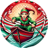 Christmas Elf Rowing