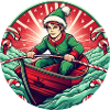 Christmas Elf Rowing