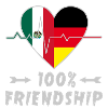 Mexico and Germany 100% friendship