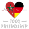Marokko und Deutschland 100% Freundschaft