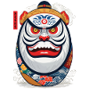 Japanese Daruma Aesthetic Yokai Streetwear