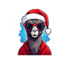 Kamel Weihnachten Weihnachtsmütze