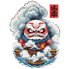 Japanese Daruma Aesthetic Yokai Design