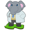 Elefant Arzt Arztkittel
