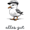 Möwe mit "Alles gut" Spruch