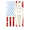Barman Mixologue American Flag