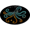 Stylized Wind Octopus Illustration
