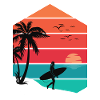 Beach surf summer