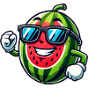 Cool Watermelon Summer Sunglasses Fruity
