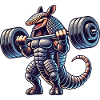 Funny Armadillo Fitness Weightlifting Gym