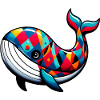 Harlequin whale