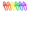 Bartender Mixologist Rainbow