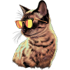 Sonnenbrille für Siamkatzen Geschenk