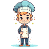 A cute chef