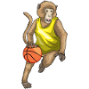 Singe Basketteur Basketteur