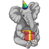 Elephant Birthday Parthut