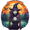 Gruseliges Halloween-partykostüm Hexe