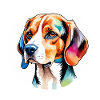 Beagle Aquarelles